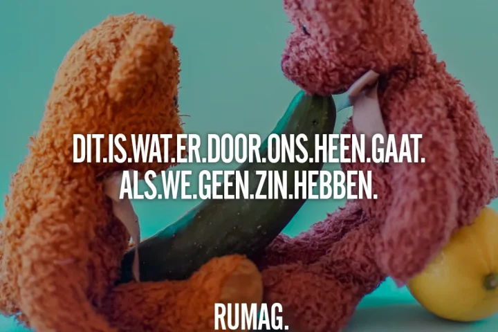 geen zin rumag header blog